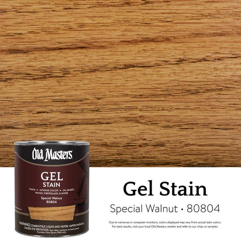 Old Masters Semi-Transparent Special Walnut Oil-Based Alkyd Gel Stain 1 qt