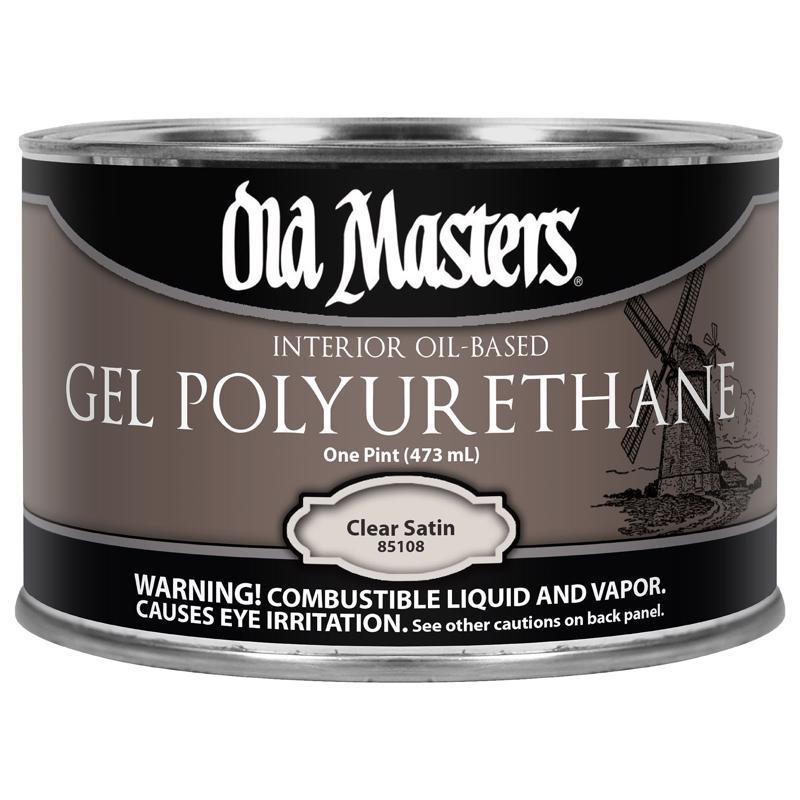 Old Masters Satin Clear Oil-Based Polyurethane 1 pt (Pack of 4)