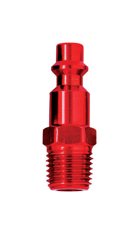 Tru-Flate Tru-Match Aluminum I/M Style Plug 1/4 in. Male 1 pc (Pack of 10)