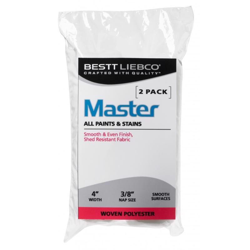 Bestt Liebco Master Woven Polyester 4 in. W X 3/8 in. Mini Paint Roller Cover 2 pk (Pack of 12)