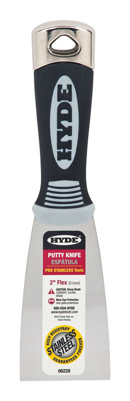 Hyde Pro 2 in. W Stainless Steel Flexible Putty Knife (Pack of 5)
