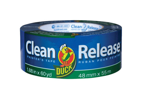 Duck Clean Release 1.88 in. W X 60 yd L Blue Medium Strength Painter's Tape 1 pk (Pack of 12)