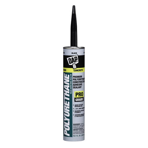 DAP Pro Grade Polyurethane Construction Adhesive Sealant 10.1 oz (Pack of 12)