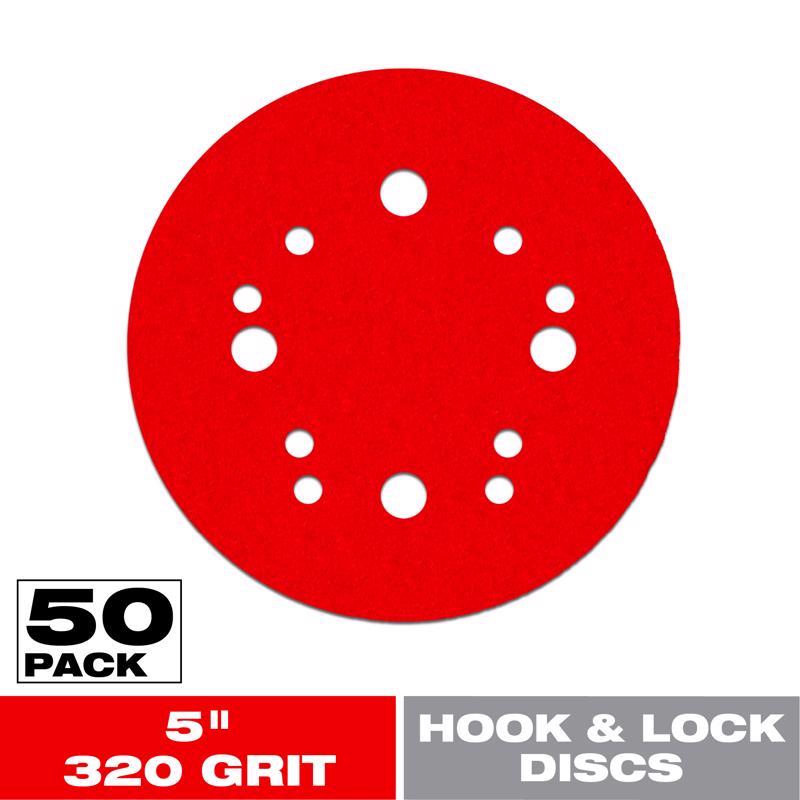 Diablo 5 in. Ceramic Blend Hook and Lock Sanding Disc 320 Grit Super Fine 50 pk
