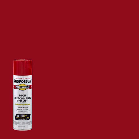 Rust-Oleum Professional Gloss Safety Red Spray Paint 15 oz (Pack of 6)