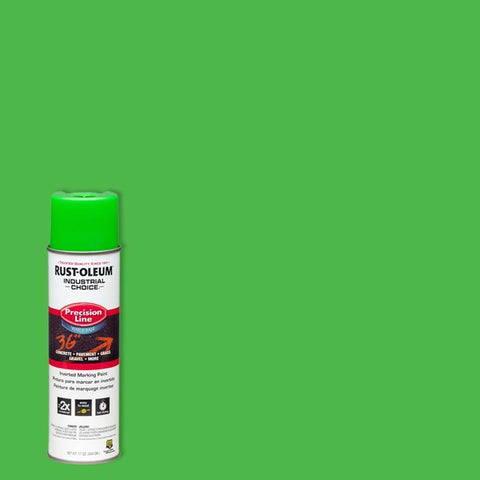 Rust-Oleum Industrial Choice Fluorescent Green Inverted Marking Paint 17 oz (Pack of 6)