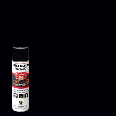 Rust-Oleum Industrial Choice Black Inverted Marking Paint 17 oz (Pack of 6)