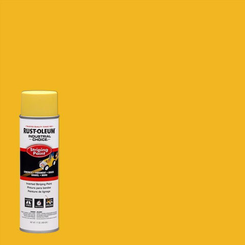 Rust-Oleum Industrial Choice Gloss Yellow Spray Paint 18 oz (Pack of 6)