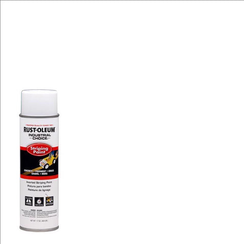 Rust-Oleum Industrial Choice White Inverted Striping Paint 18 oz (Pack of 6)