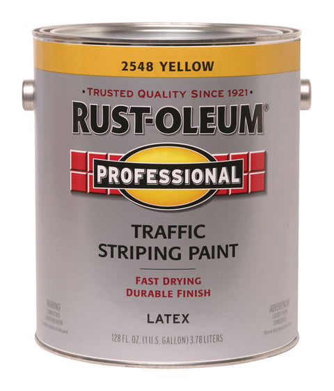 Rust-Oleum Professsional Yellow Traffic Striping Paint 1 gal (Pack of 2)