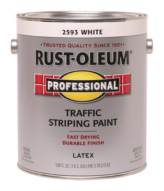 Rust-Oleum Professsional White Traffic Striping Paint 1 gal (Pack of 2)
