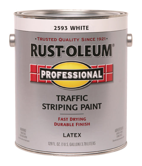 Rust-Oleum Professsional White Traffic Striping Paint 1 gal (Pack of 2)
