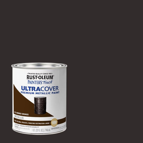 Rust-Oleum Painters Touch Ultra Cover Oil Rubbed Bronze Ultra Cover Paint 1 qt (Pack of 2)