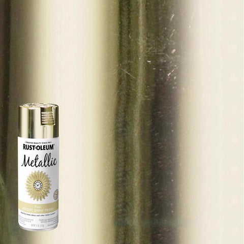 Rust-Oleum Specialty Metallic Brass Spray Paint 11 oz (Pack of 6)