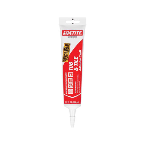 Loctite Polyseamseal White Acrylic Latex Kitchen and Bath Adhesive Caulk 5.5 oz (Pack of 12)