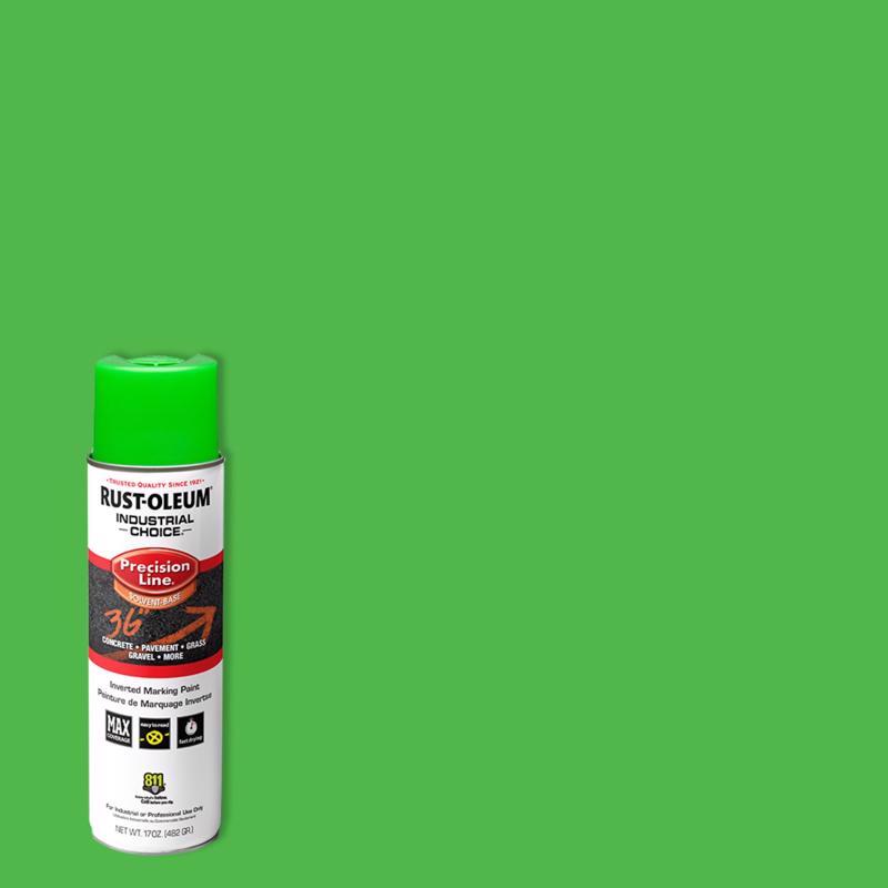 Rust-Oleum APWA Green Inverted Striping Paint 17 oz (Pack of 6)