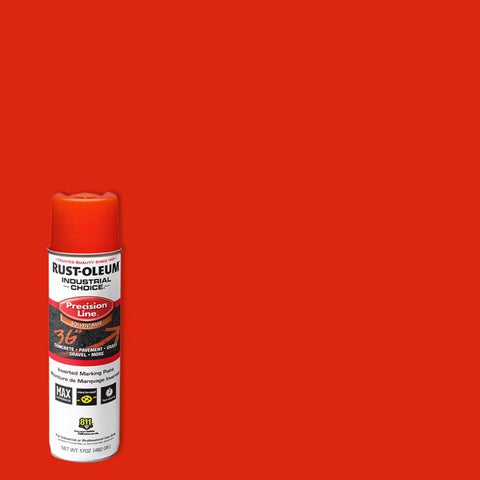 Rust-Oleum Industrial Choice Alert Orange Inverted Marking Paint 17 oz (Pack of 6)
