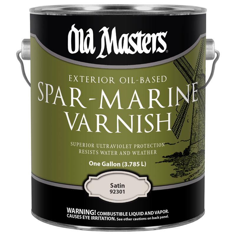 Old Masters Satin Clear Oil-Based Marine Spar Varnish 1 gal (Pack of 2)