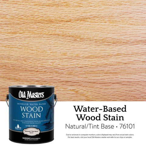 Old Masters Semi-Transparent Natural Tint Water-Based Latex Wood Stain 1 gal (Pack of 2)