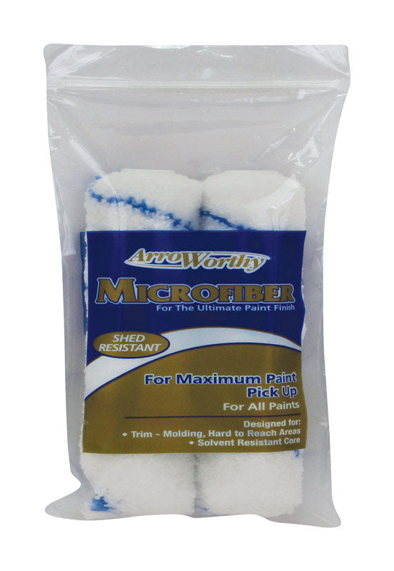 ArroWorthy Microfiber 6.5 in. W X 3/8 in. Mini Paint Roller Cover 2 pk (Pack of 12)