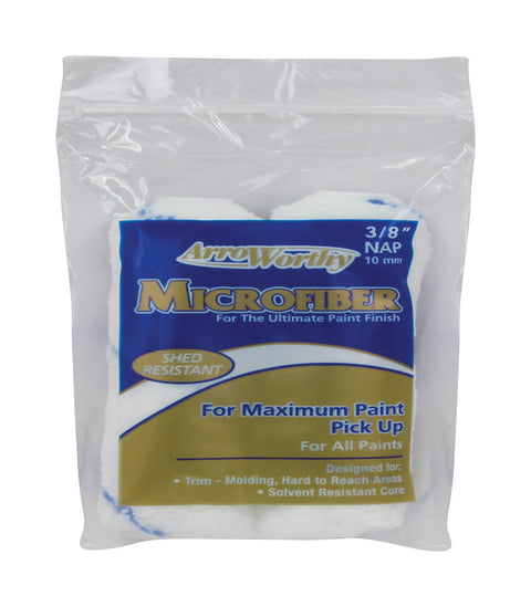 ArroWorthy Microfiber 4 in. W X 3/8 in. Mini Paint Roller Cover 2 pk (Pack of 12)