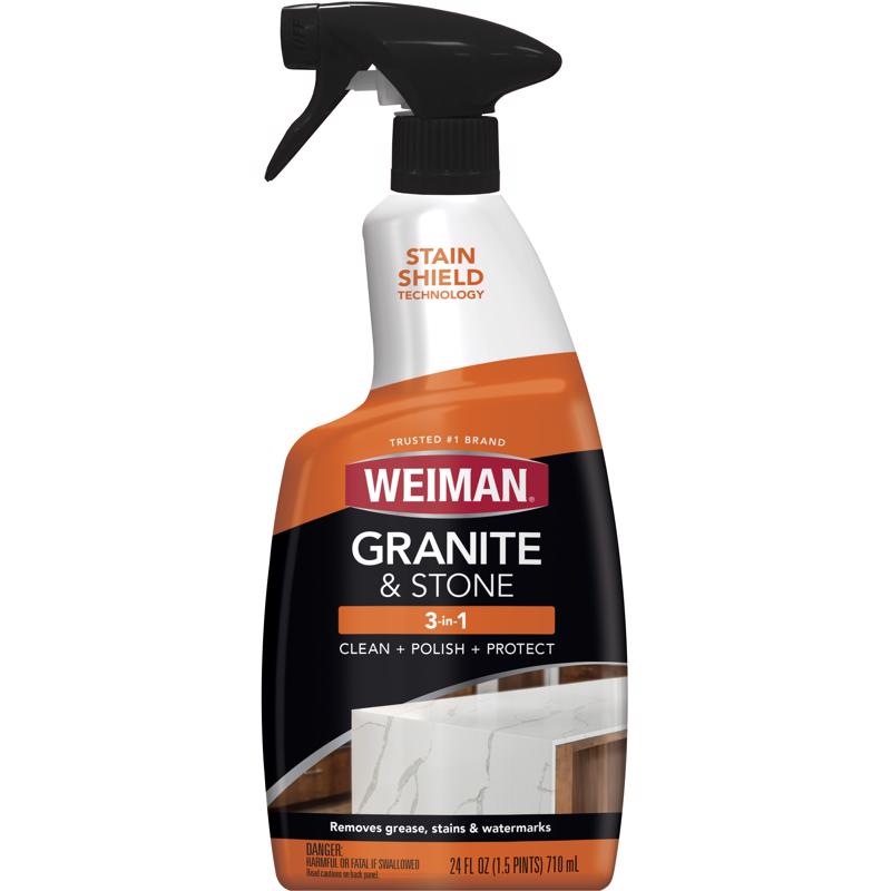 Weiman Citrus Scent Granite and Stone Polish 24 oz Liquid (Pack of 6)