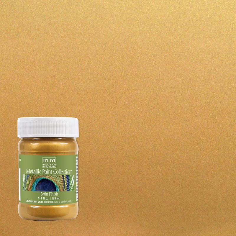 Modern Masters Metallic Paint Collection Satin Iridescent Gold Water-Based Metallic Paint 5.5 oz