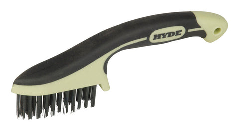 Hyde MAXXGRIP PRO 0.75 in. W X 8.75 in. L Carbon Steel Wire Brush (Pack of 4)