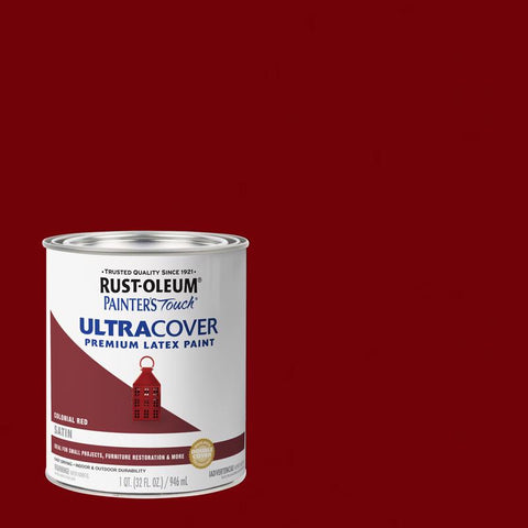 Rust-Oleum Painters Touch Ultra Cover Colonial Red Ultra Cover Paint 1 qt (Pack of 2)