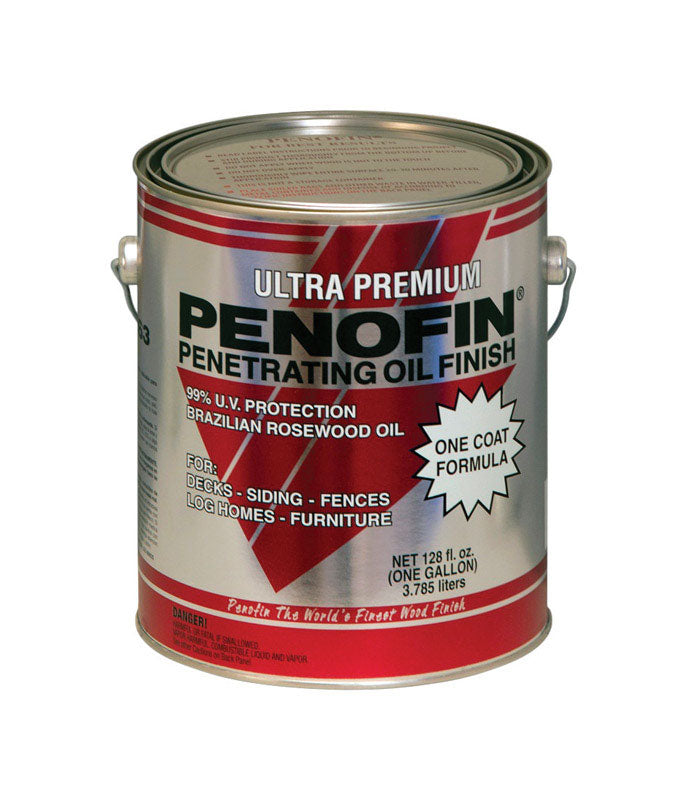 Penofin Ultra Premium Transparent Matte Hickory Oil-Based Penetrating Wood Stain 1 gal (Pack of 4)
