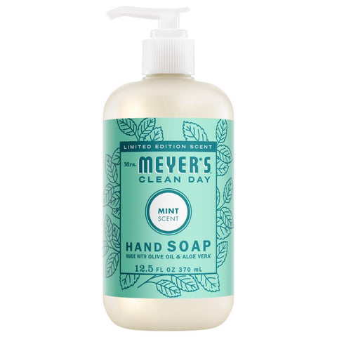 Mrs. Meyer's Clean Day Mint Scent Hand Soap 12.5 oz (Pack of 6)