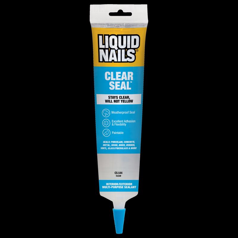 Liquid Nails Low Strength Rubber Clear Sealant 5.5 oz (Pack of 6)