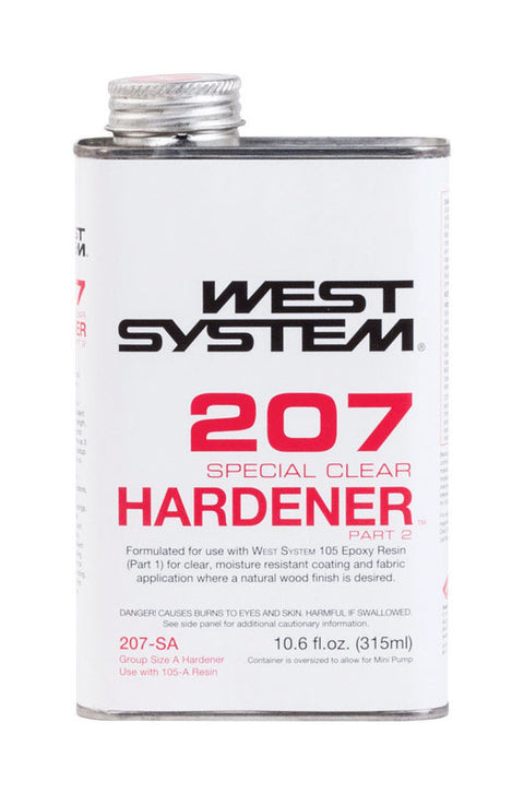 West System 207 Hardener Extra Strength Epoxy Clear Special Clear Curing Agent 10.6 oz