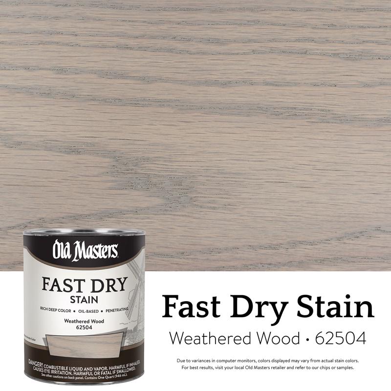 Old Masters Semi-Transparent Weathered Wood Oil-Based Alkyd Fast Dry Wood Stain 1 qt