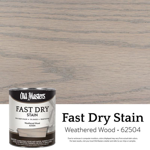 Old Masters Semi-Transparent Weathered Wood Oil-Based Alkyd Fast Dry Wood Stain 1 qt