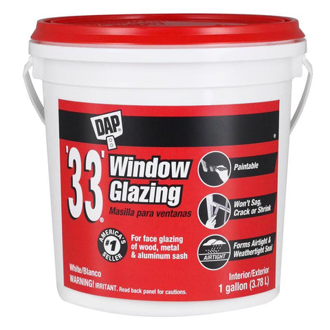 DAP White Glazing Compound 1 gal (Pack of 2)