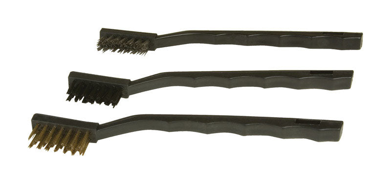 Performance Tool 6.7 in. Stiff Detail Brush set 3 pk (Pack of 4)