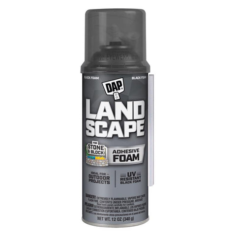 Touch 'n Foam Landscape Black Polyurethane Foam Filler/Adhesive 12 oz (Pack of 12)