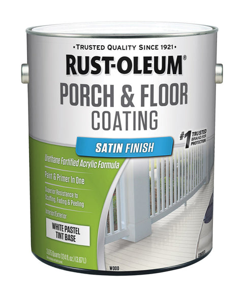 Rust-Oleum Porch & Floor Satin Tint Base Porch and Floor Paint+Primer 1 gal (Pack of 2)