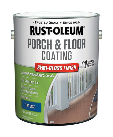 Rust-Oleum Porch & Floor Semi-Gloss Tint Base Porch and Floor Paint+Primer 1 gal (Pack of 2)