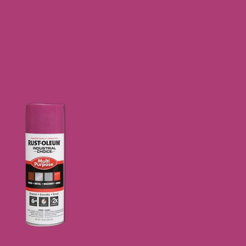 Rust-Oleum Industrial Choice Gloss Safety Purple Enamel Spray Paint 12 oz