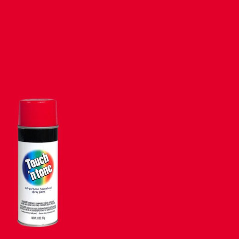 Rust-Oleum Touch n Tone Gloss Cherry Red Spray Paint 10 oz (Pack of 6)