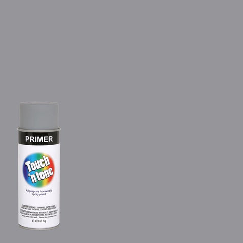 Rust-Oleum Touch n Tone Flat Flat Gray Primer Spray Paint 10 oz (Pack of 6)