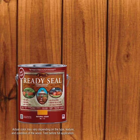 Ready Seal Goof Proof Semi-Transparent Flat Natural Cedar Oil-Based Penetrating Wood Stain/Sealer 1 (Pack of 4)