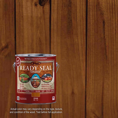 Ready Seal Goof Proof Semi-Transparent Flat Pecan Oil-Based Penetrating Wood Stain/Sealer 1 gal (Pack of 4)