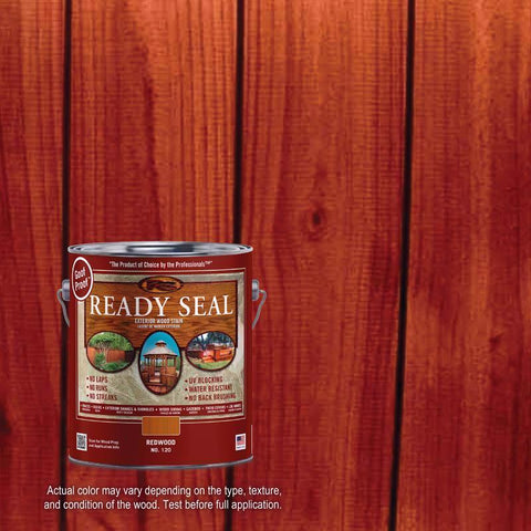 Ready Seal Goof Proof Semi-Transparent Flat Redwood Oil-Based Penetrating Wood Stain/Sealer 1 gal (Pack of 4)