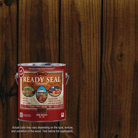 Ready Seal Goof Proof Semi-Transparent Flat Dark Walnut Oil-Based Penetrating Wood Stain/Sealer 1 ga (Pack of 4)