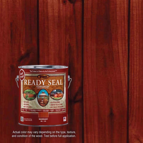 Ready Seal Goof Proof Semi-Transparent Flat Mahogany Oil-Based Penetrating Wood Stain/Sealer 1 gal (Pack of 4)