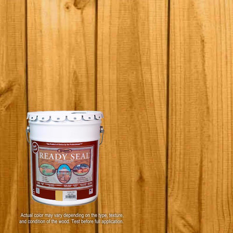 Ready Seal Goof Proof Semi-Transparent Flat Golden Pine Oil-Based Penetrating Wood Stain/Sealer 5 ga