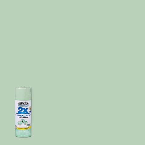 Rust-Oleum Painter's Touch 2X Ultra Cover Gloss Modern Mint Paint+Primer Spray Paint 12 oz